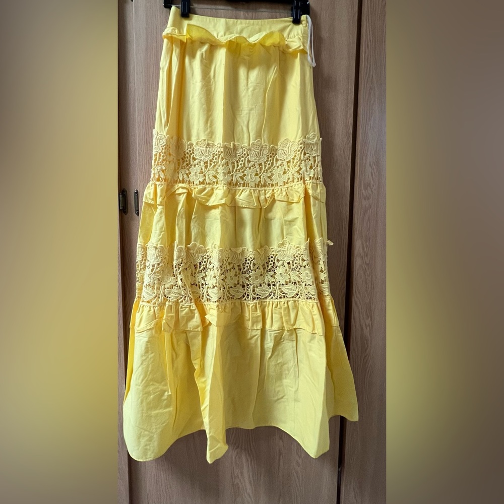Boston proper vintage yellow Skirt.